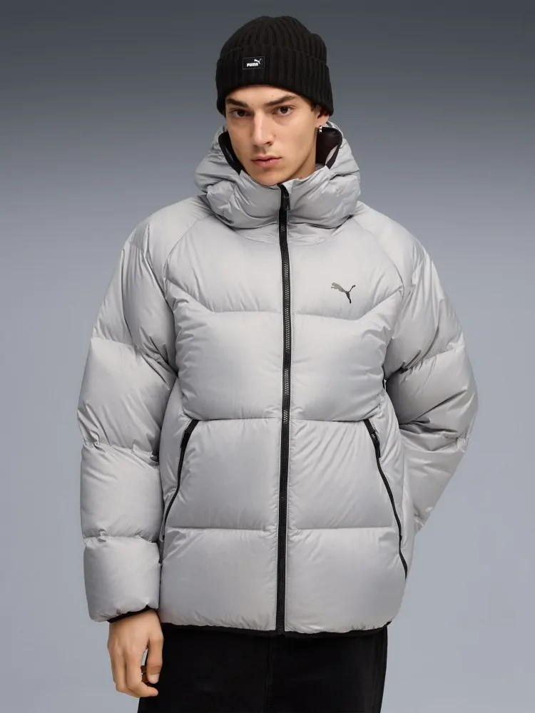 Куртка мужская Puma Hooded Down Puffer Jacket серая 68838263