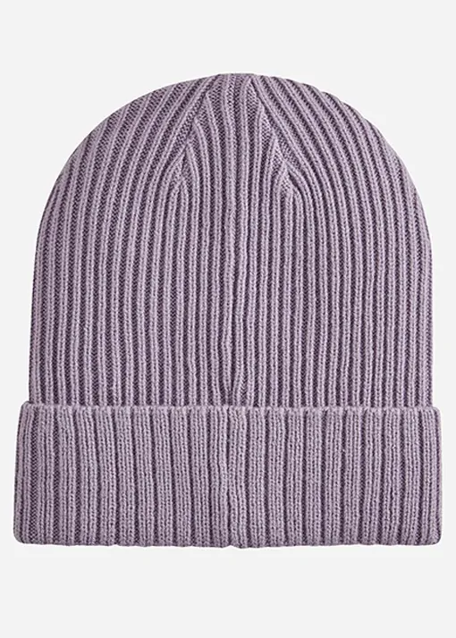 Шапка Puma Ribbed Classic Cuff Beanie фиолетовая 02403819 купить в