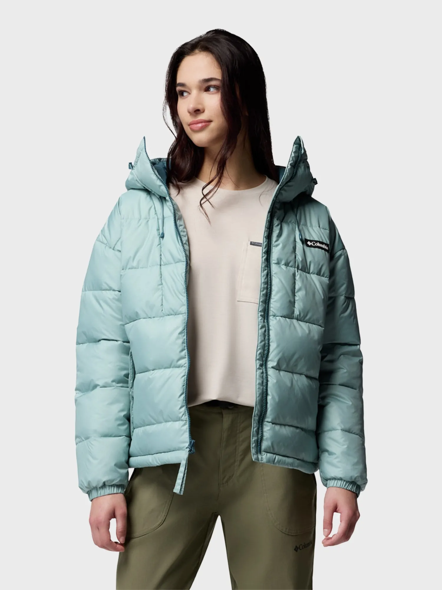 Куртка жіноча Columbia Pike Lake™ III Hooded Jacket бірюзова