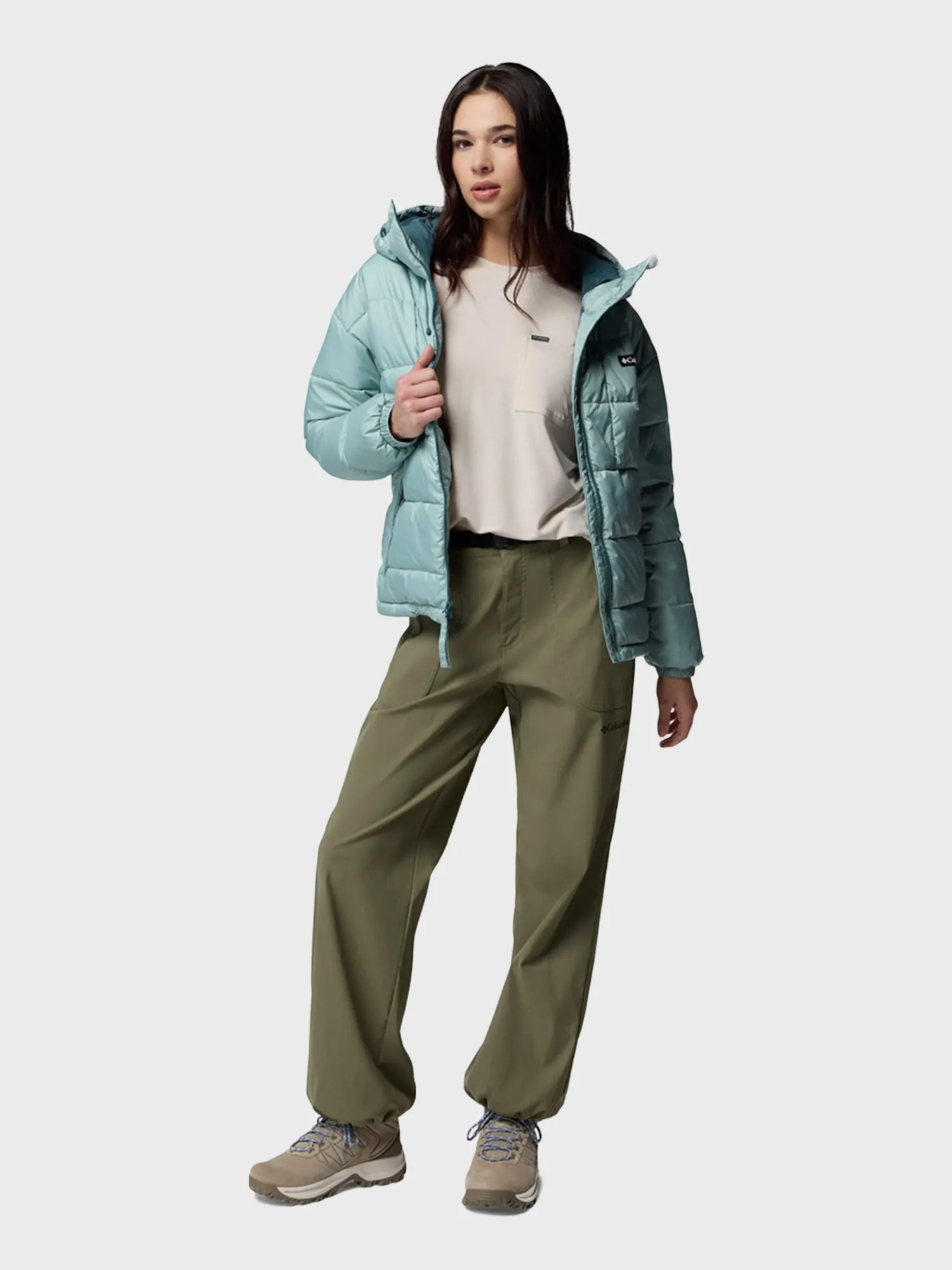 Куртка женская Columbia Pike Lake™ III Hooded Jacket бирюзовая