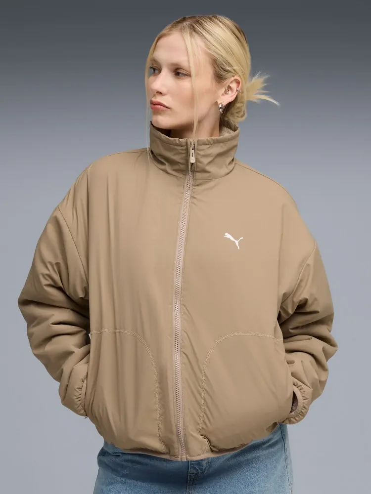 Куртка жіноча Puma Reversible Sherpa Jacket бежева 68838687 купити
