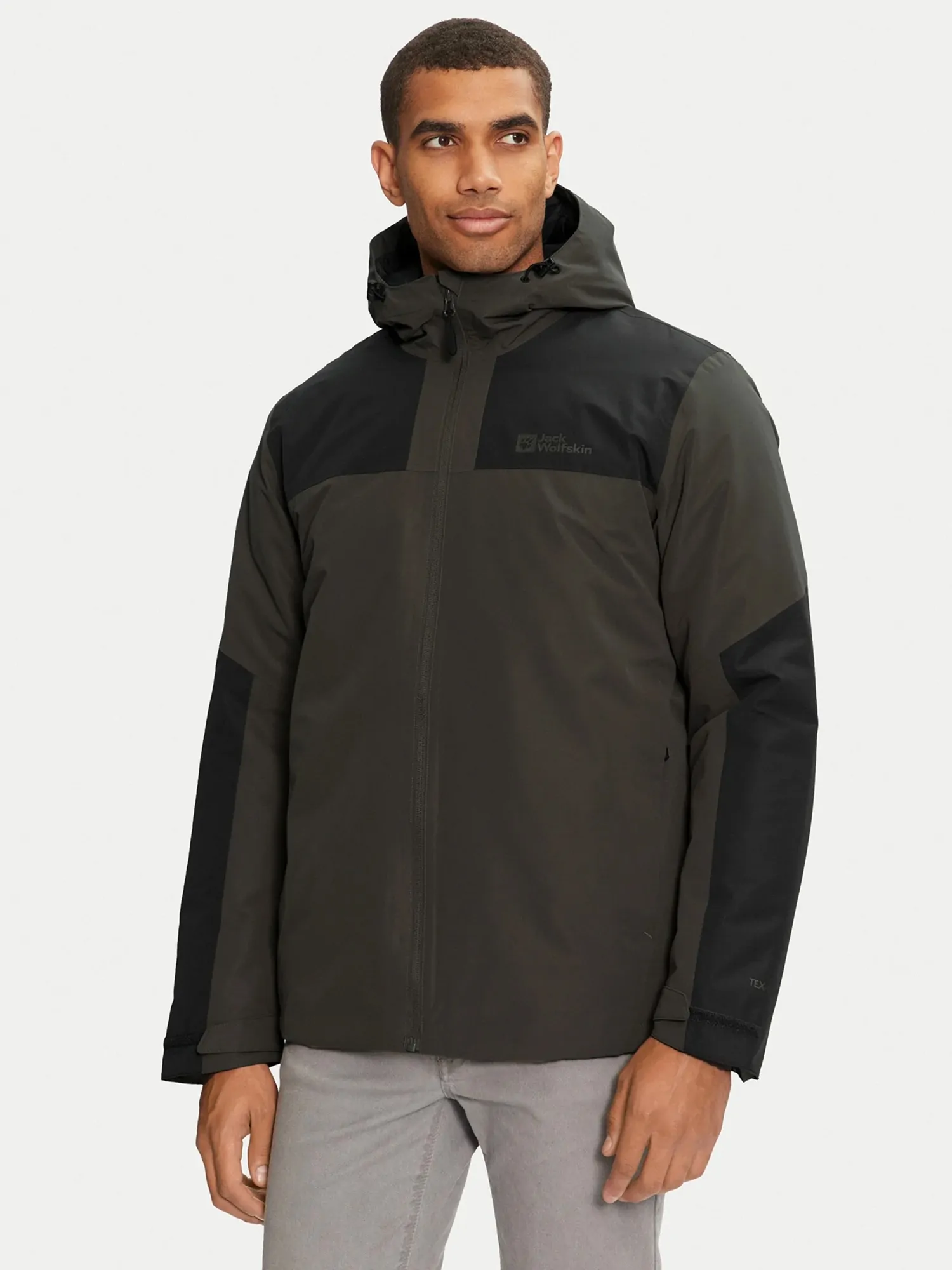 ジャケット・アウター J38 Куртка мужская Jack Wolfskin JASPER INS JKT M коричневый A61872