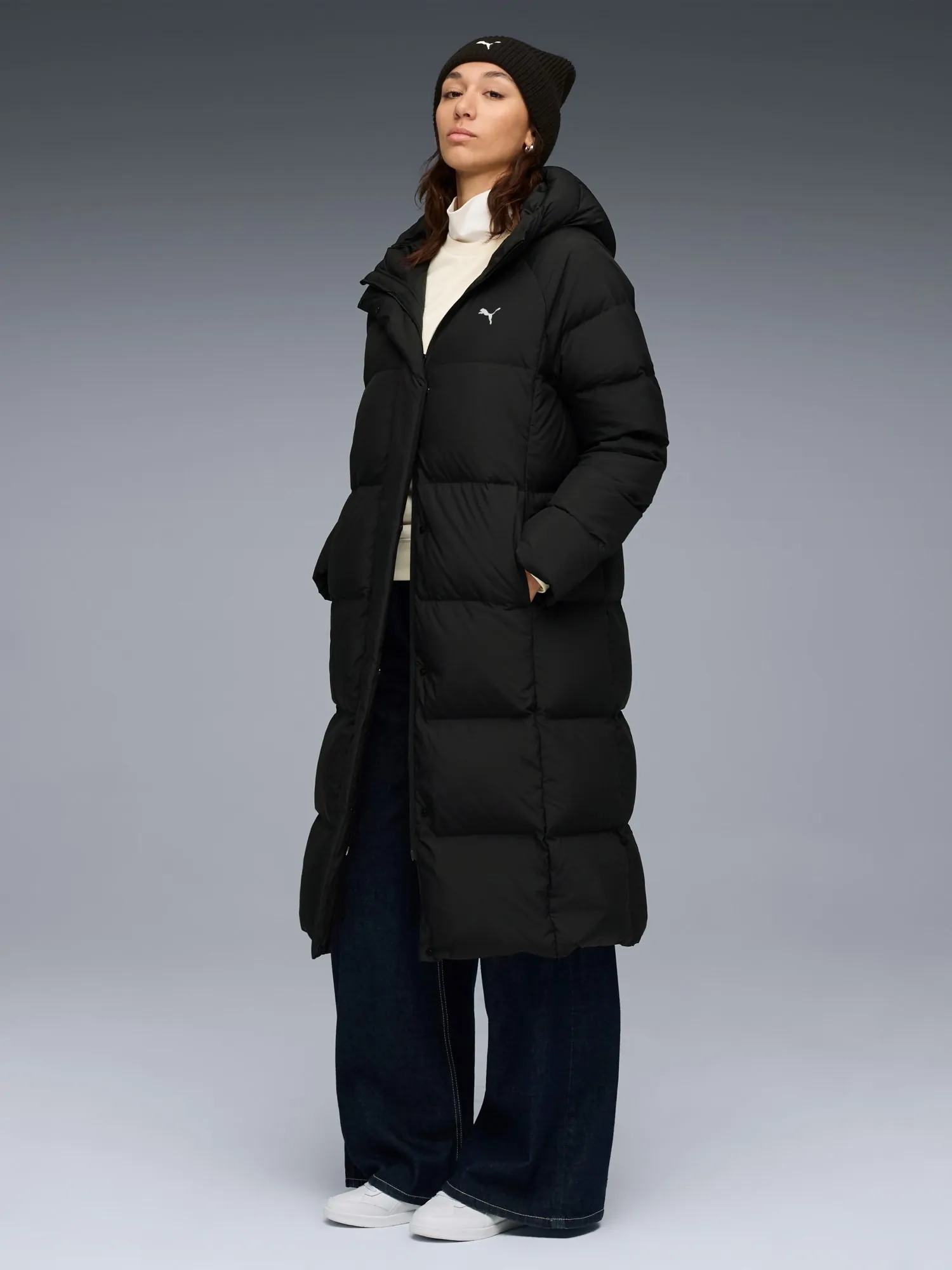 Куртка жіноча Puma Hooded Down Puffer Coat чорна 68839001 купити в