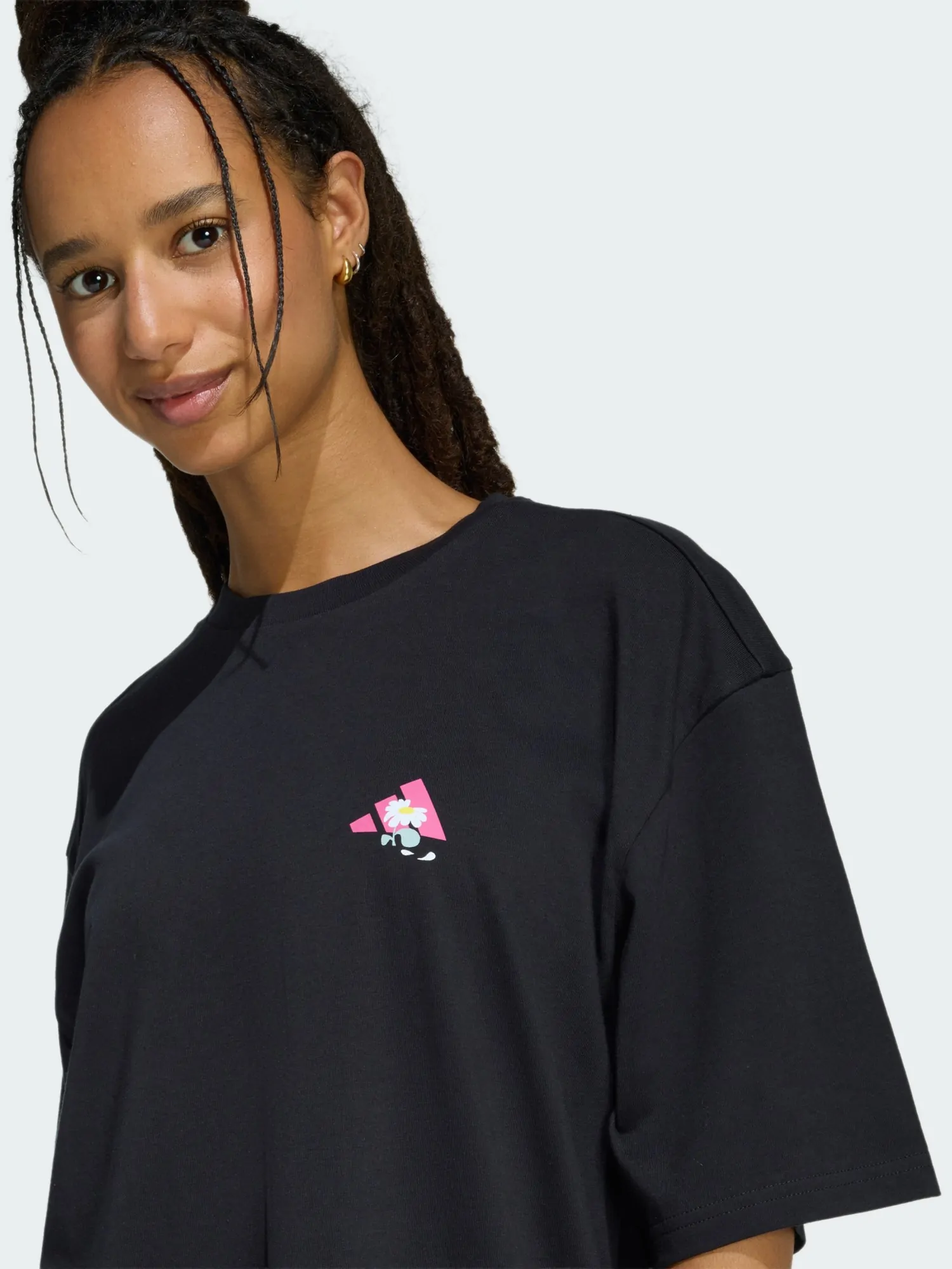 Футболка женская Adidas SOFT SIDE OS T черная KA5093 купить в