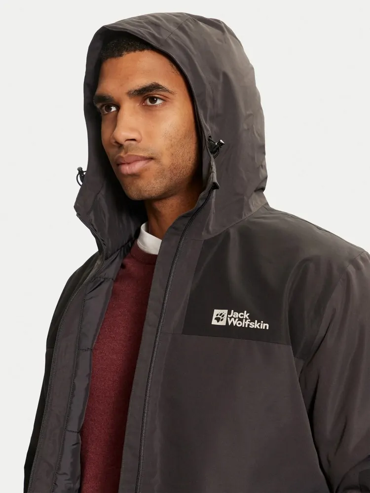 Куртка чоловіча Jack Wolfskin JASPER INS JKT M темно-сіра A61872