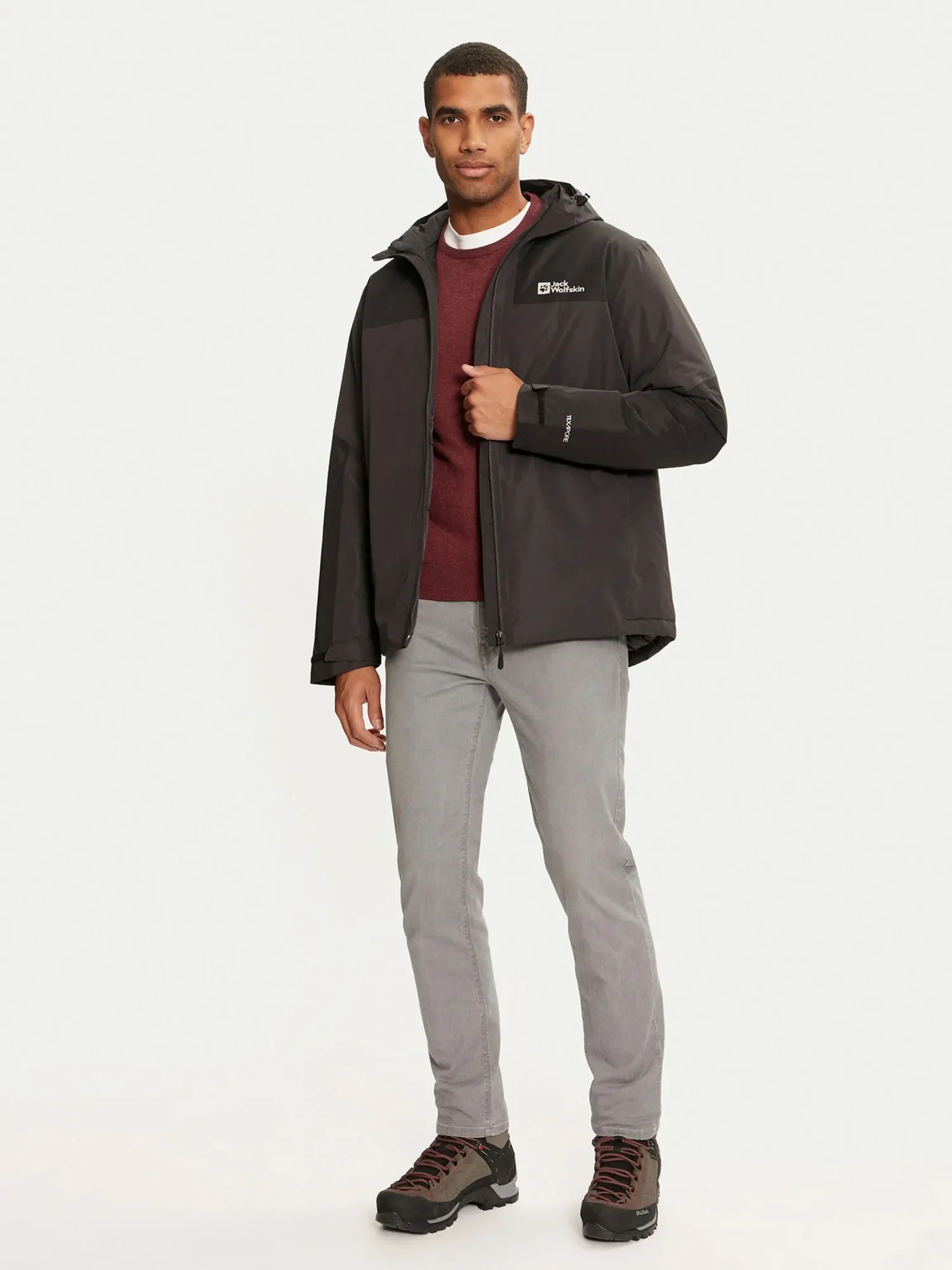 Куртка мужская Jack Wolfskin JASPER INS JKT M темно-серая A61872