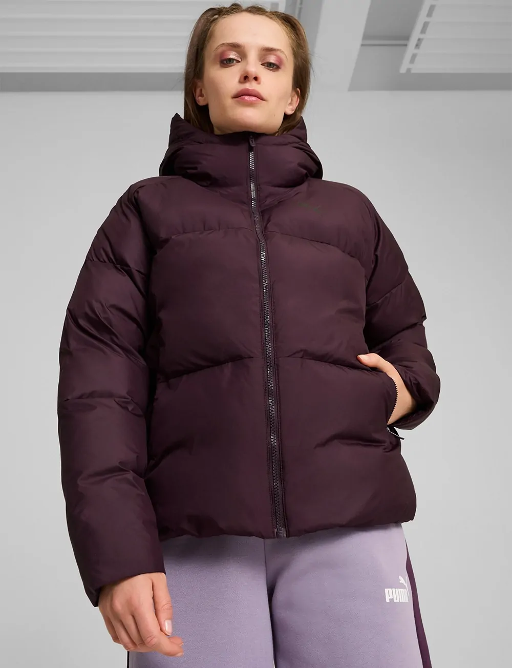 Куртка женская Puma Poly Puffer Jacket фиолетовая 62648944 купить