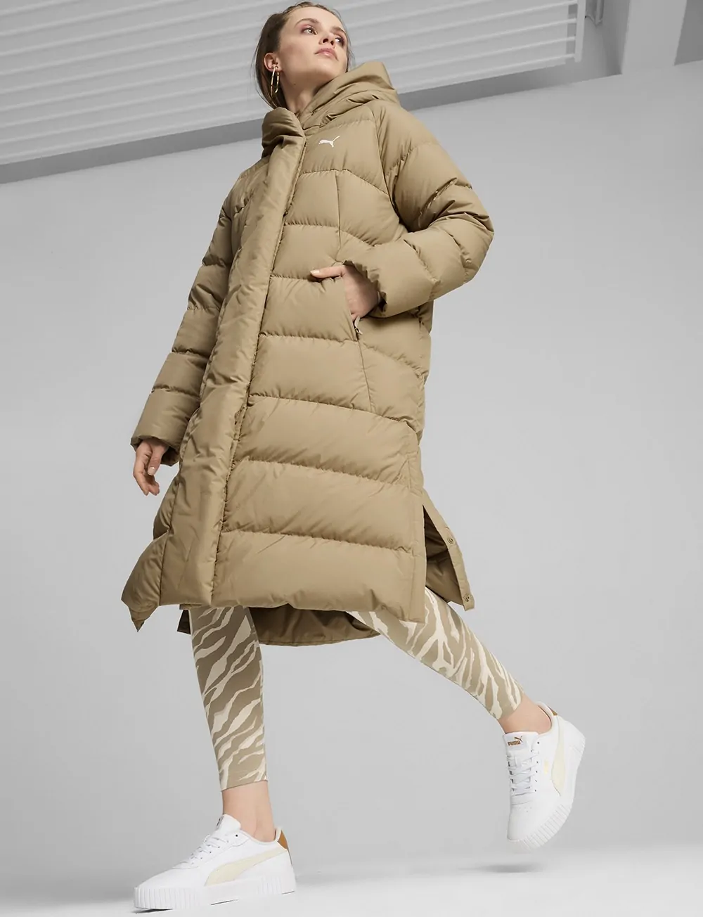 Куртка жіноча Puma Long down Coat бежева 62649367 купити в Києві в