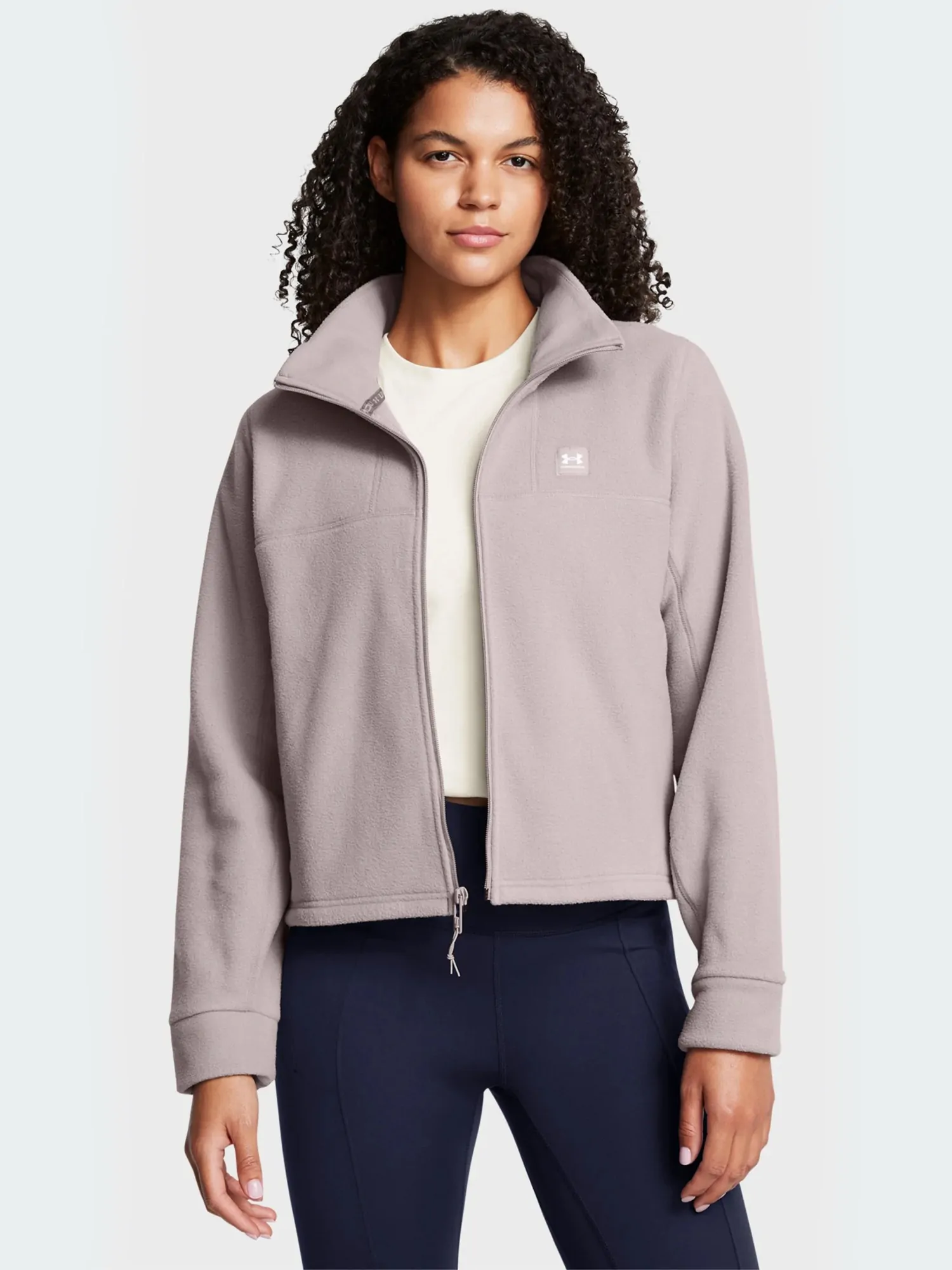Толстовка женская Under Armour UA W Expanse Fleece FZ серая