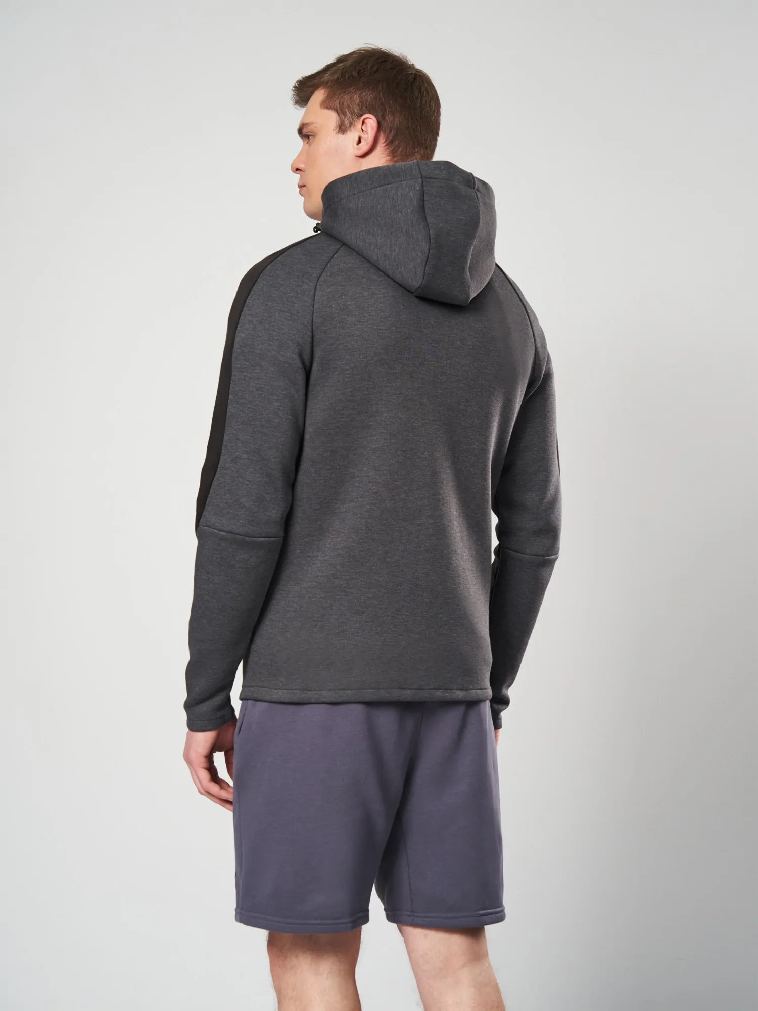 Толстовка мужская Puma EVOSTRIPE Core FZ Hoodie графитовая