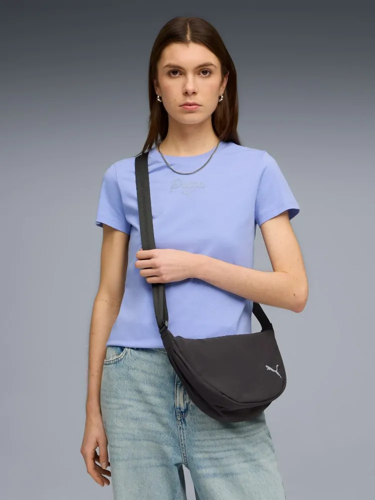 Сумка женская Puma HER Half Moon Bag черная 09270601 купить в