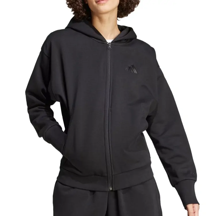 Толстовка жіноча Adidas W ALL SZN FZ HD чорна IX3809 купити в