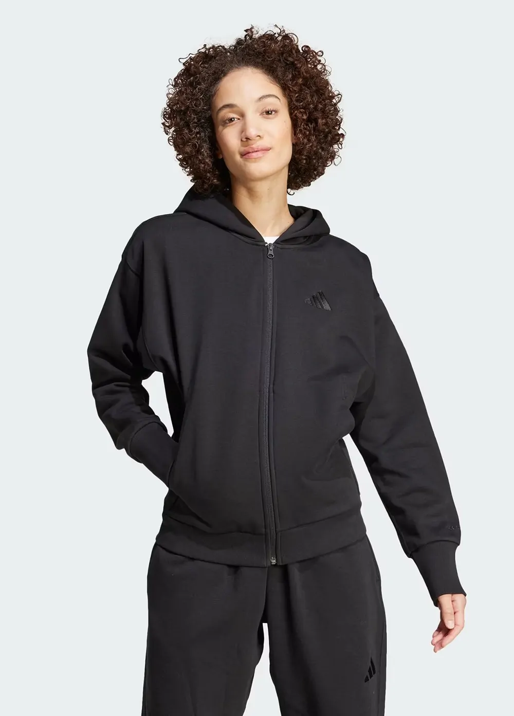 ジャージ Толстовка жіноча Adidas W ALL SZN FZ HD чорна IX3809 купити в