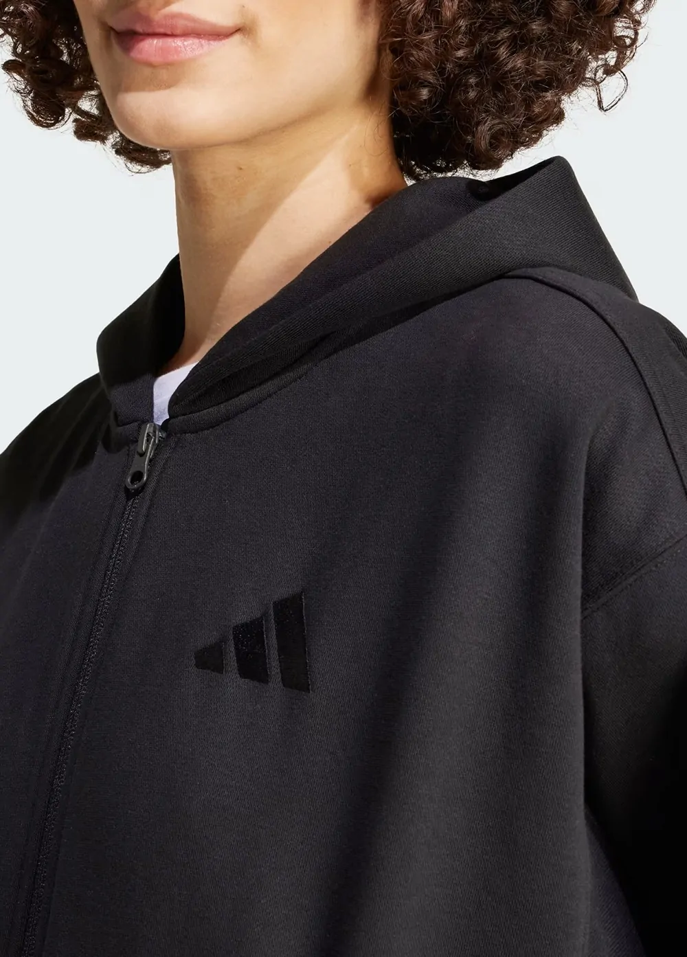 Толстовка жіноча Adidas W ALL SZN FZ HD чорна IX3809 купити в