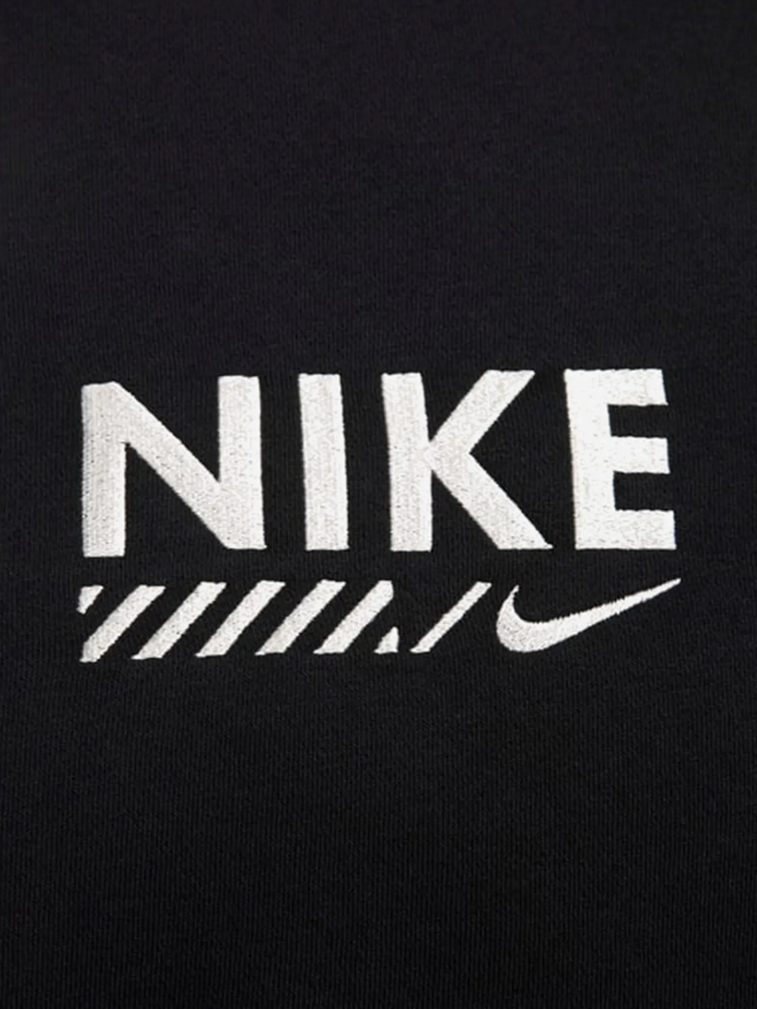 Толстовка жіноча Nike W NSW FLC OS CREW GLS чорна HM4318-010