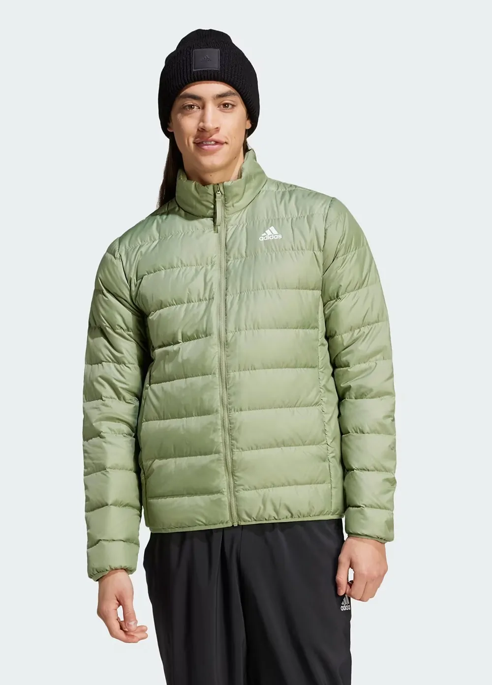 Куртка мужская Adidas ESS LITE DOWN J оливковая IX8912 купить в
