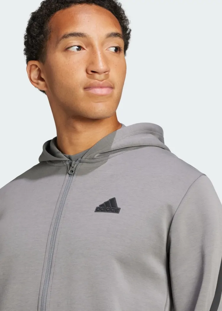 Толстовка чоловіча Adidas M FI 3S FZ графiтова IW8529 купити в