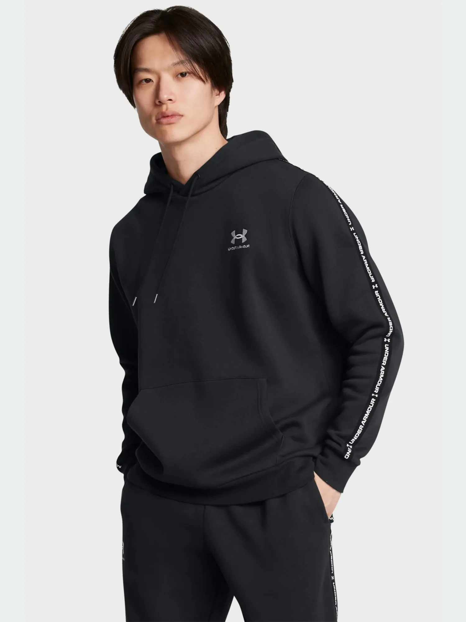 Толстовка мужская Under Armour UA Icon Fleece HD Taping черная
