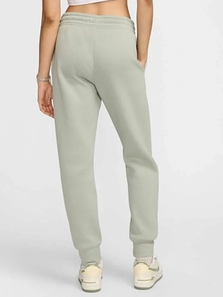 Брюки женские Nike W NSW PHNX FLC MR STD LOGO PNT зеленые HM9757
