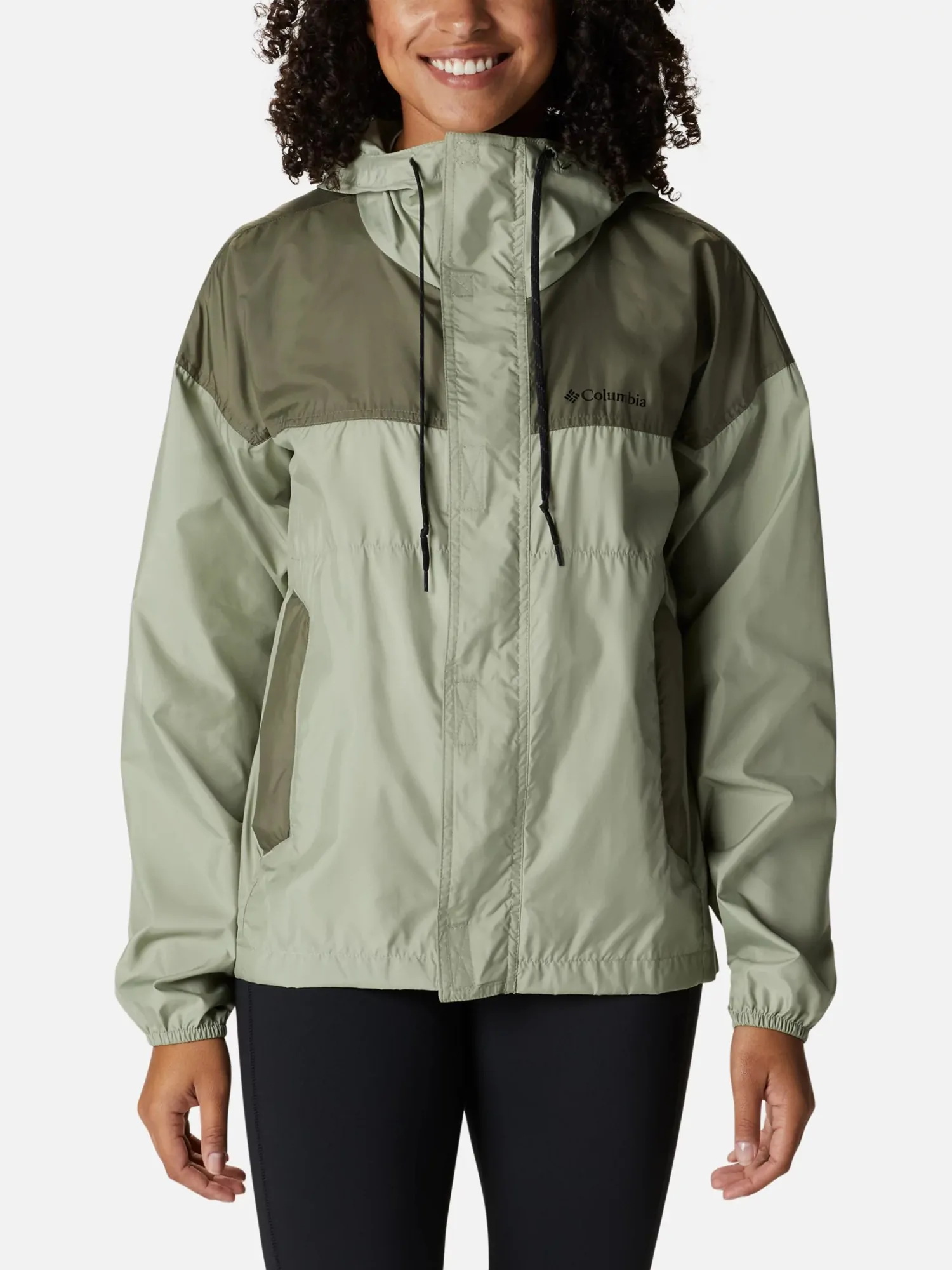 Вітрівка жіноча Columbia FLASH CHALLENGER™ WINDBREAKER зелена