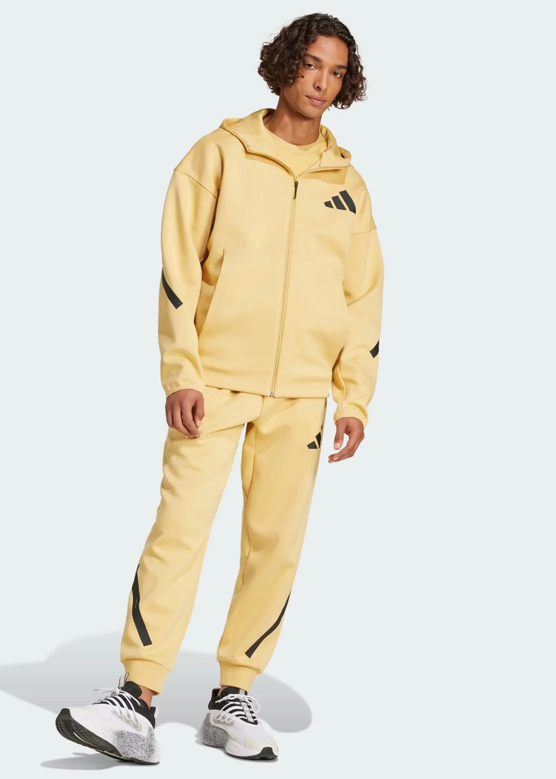 Толстовка мужская Adidas M Z.N.E. FZ бежевая JE3068 купить в Киеве