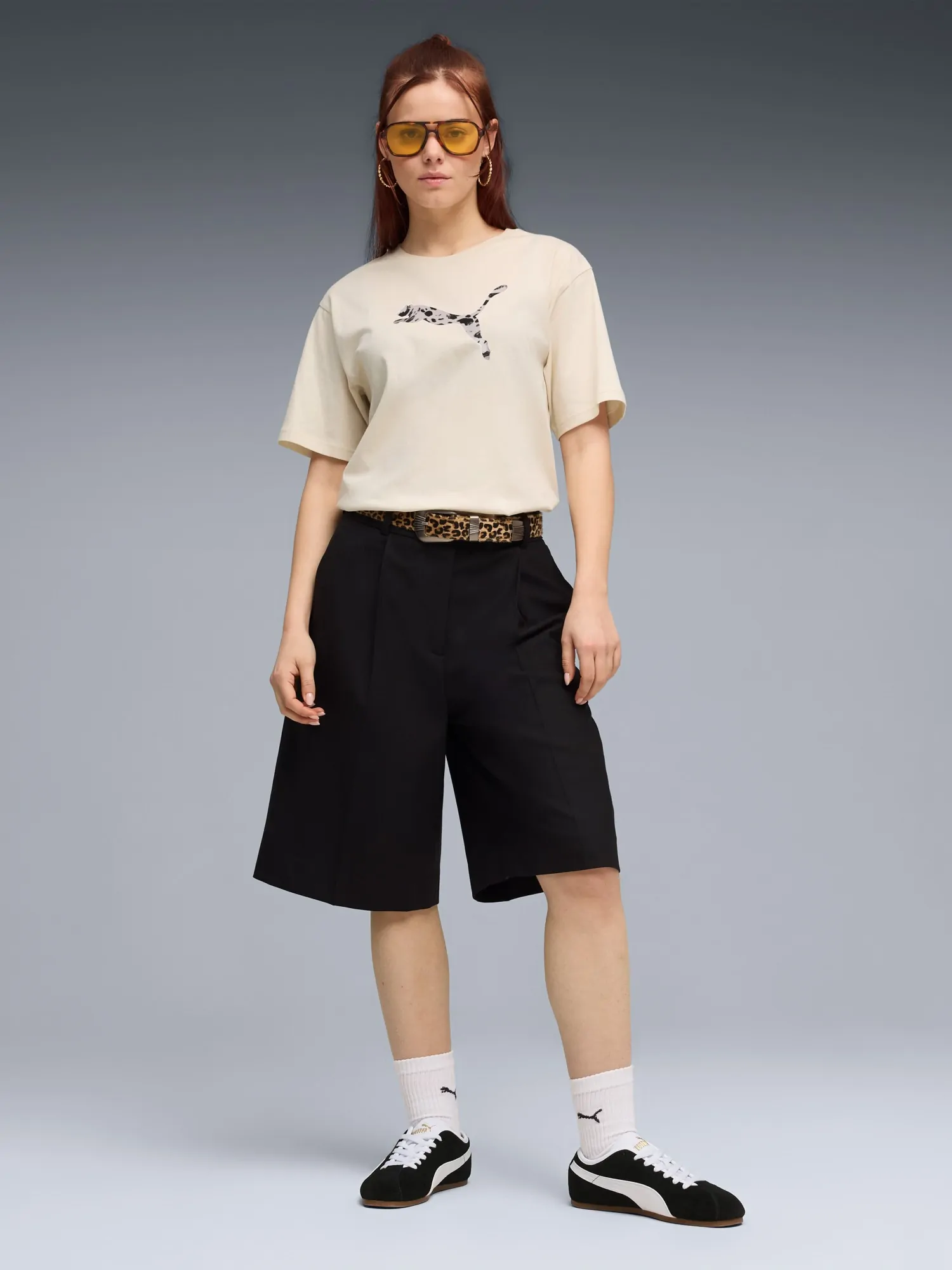 Футболка женская Puma ESS GRAPHIC Animal Relaxed Tee молочная
