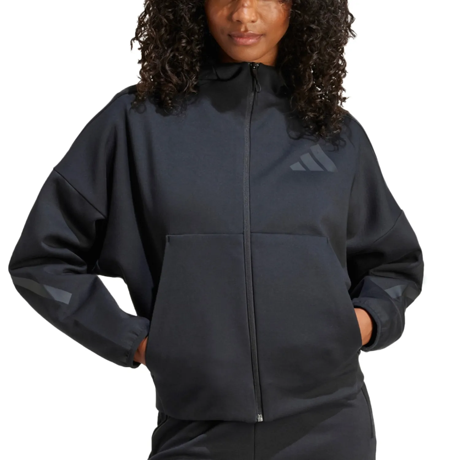Толстовка женская Adidas W Z.N.E. FZ черная JE7848 купить в Киеве