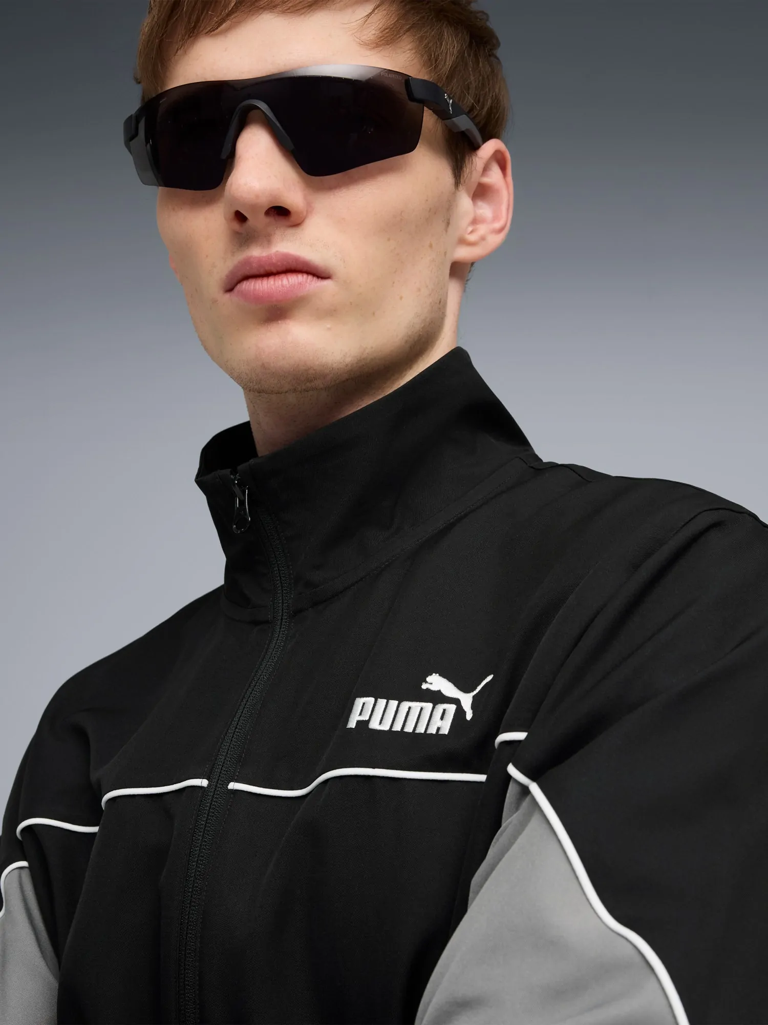 Костюм мужской Puma Woven Colorblock Suit черный 69177201 купить в
