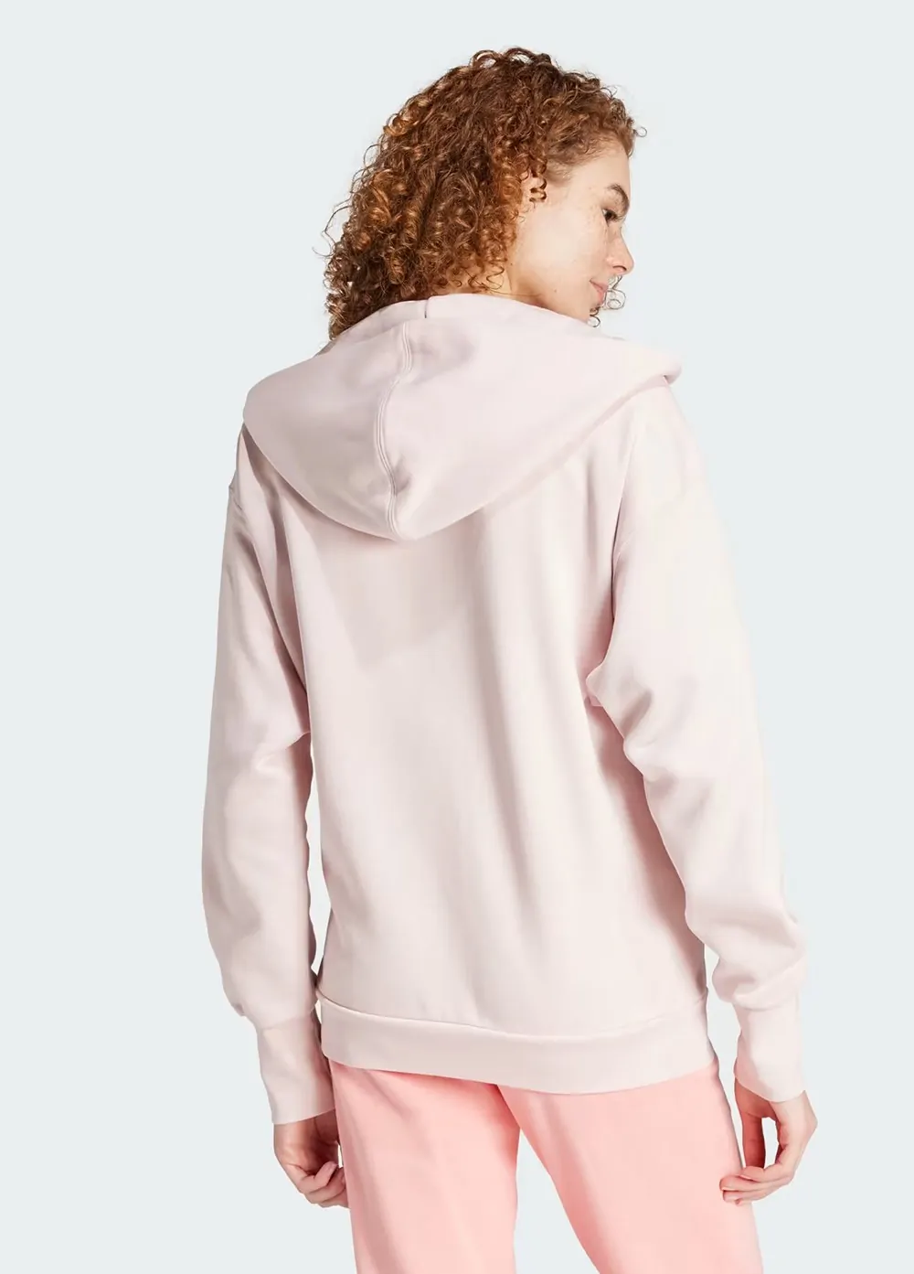 Толстовка женская Adidas W ALL SZN FZ HD розовая IY6804 купить в
