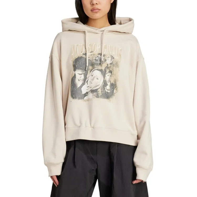 Толстовка женская Adidas BUFFY HOODIE бежевая JX1274 купить в