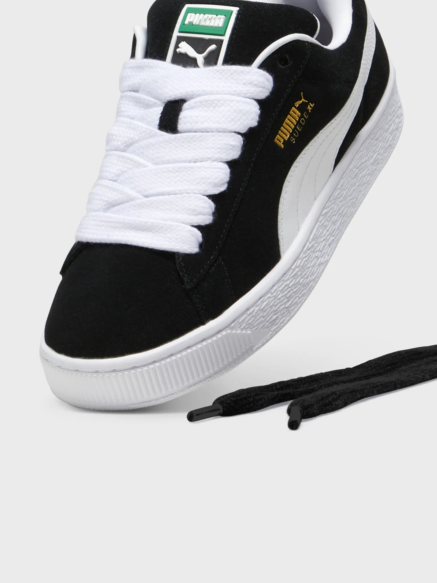 Puma 0255 ブラック×ホワイト Снікерcи Puma Suede Xl 395205 02 Чорний | evzuttya.com.ua