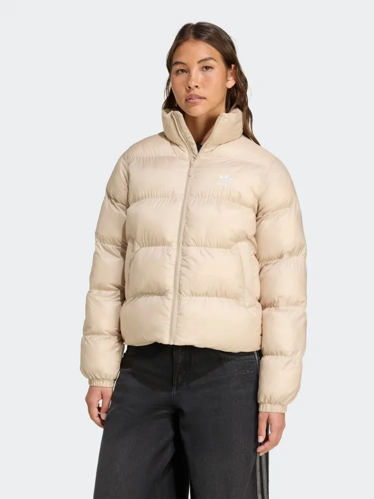 Куртка жіноча Adidas SHORT PUFFER бежева JX2947 купити в Києві в