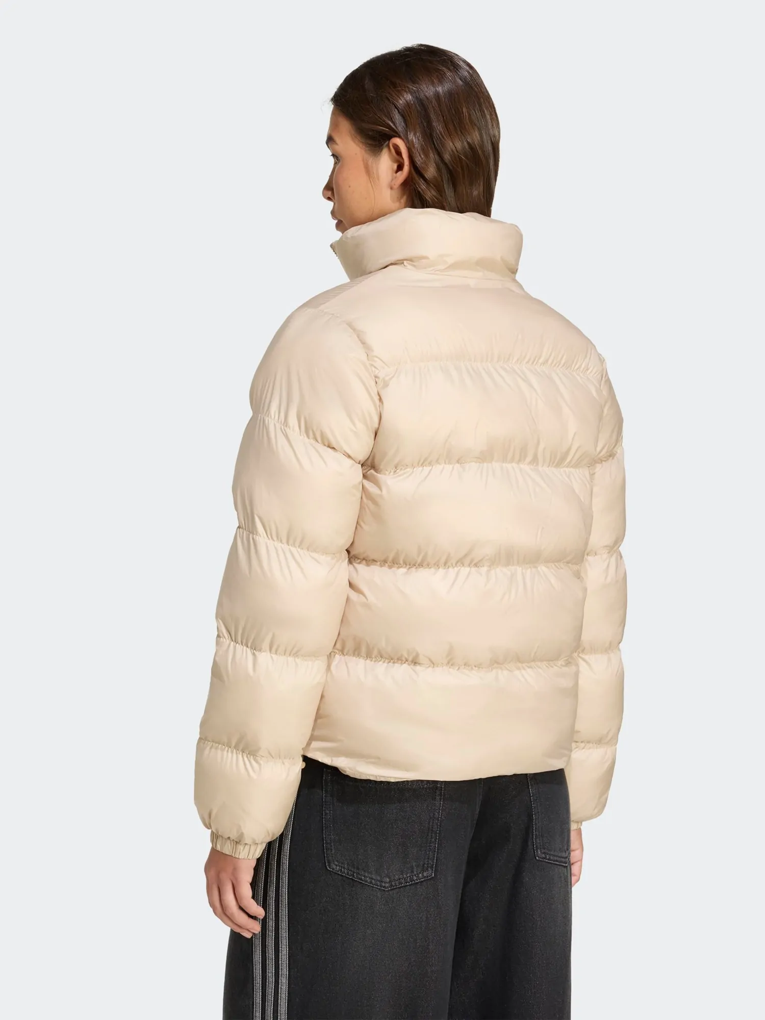Куртка женская Adidas SHORT PUFFER бежевая JX2947 купить в Киеве в