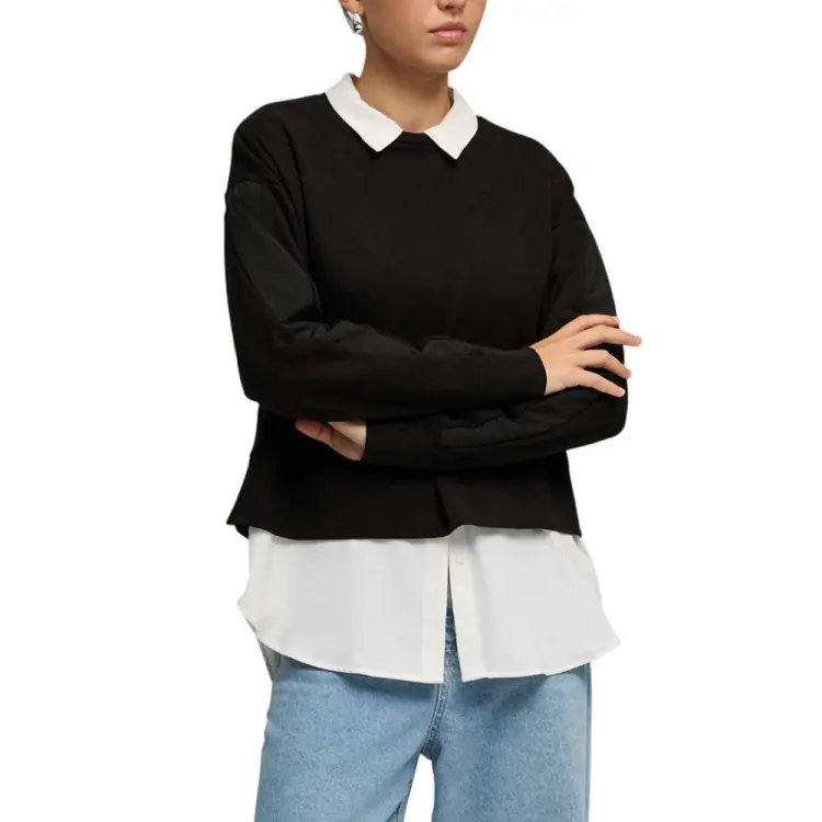 Толстовка женская Puma HER Relaxed Crew TR черная 69188501 купить