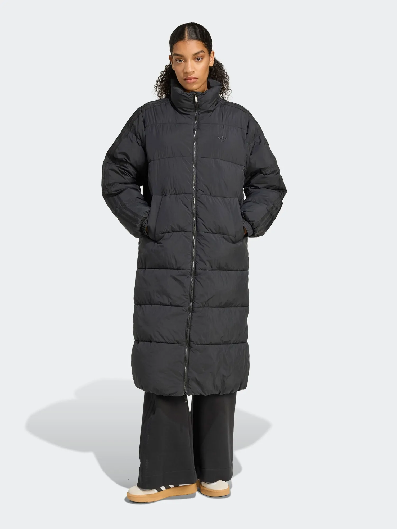 Куртка женская Adidas LONG PUFFER черная JX2957 купить в Киеве в