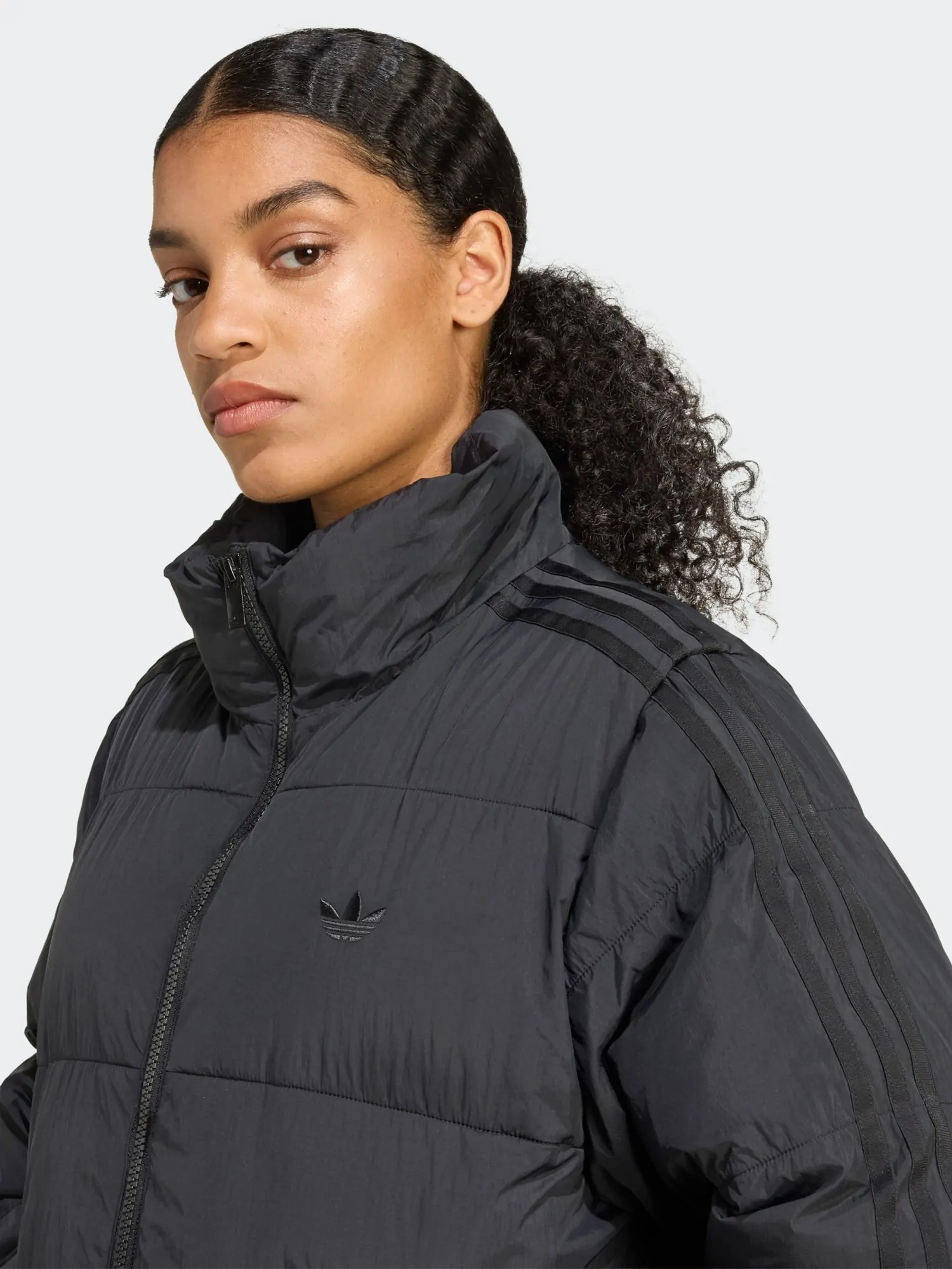 Куртка женская Adidas LONG PUFFER черная JX2957 купить в Киеве в