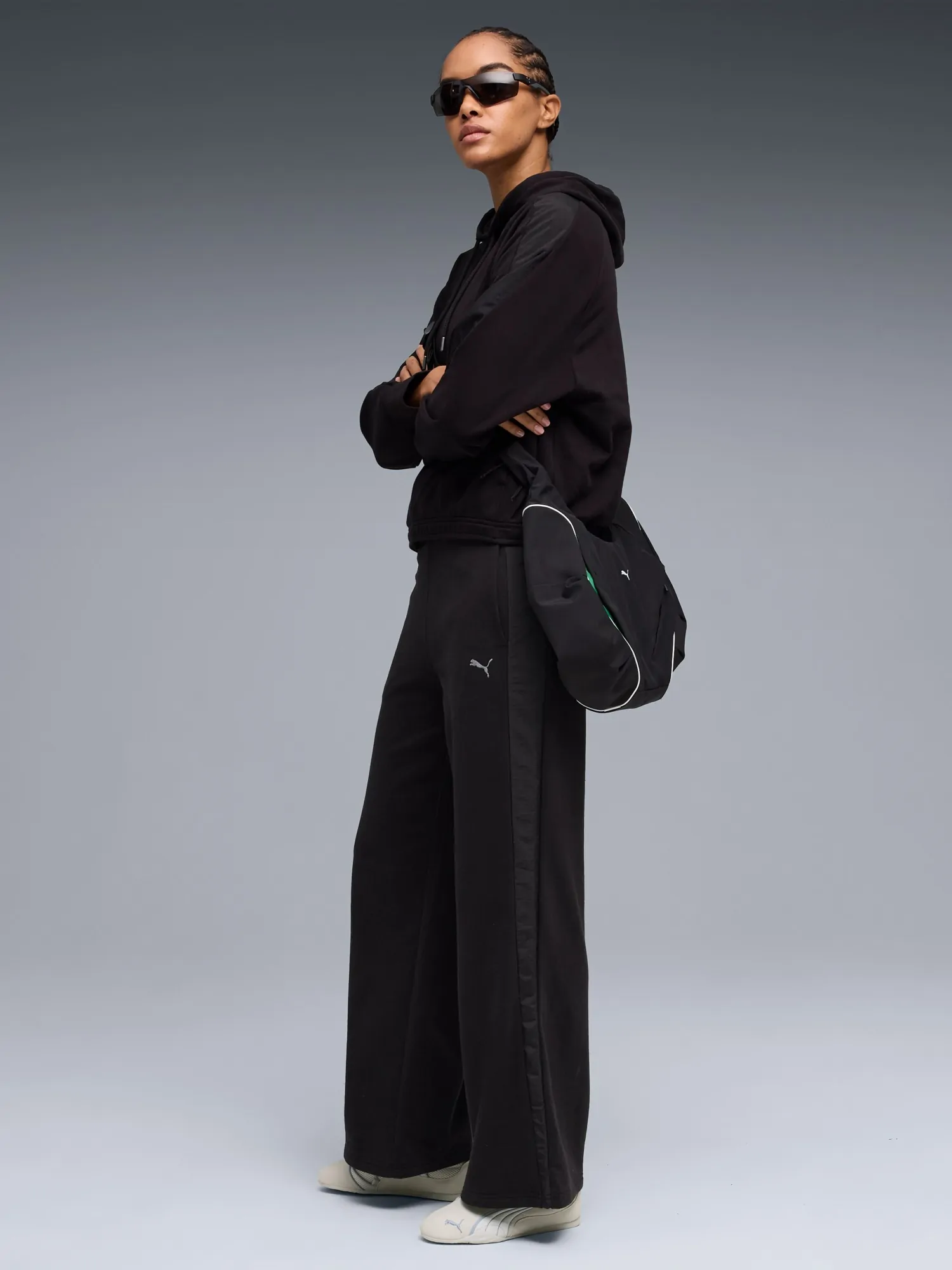 Штани жіночі Puma HER Comfort High-Waist Wide Leg Pants TR чорні