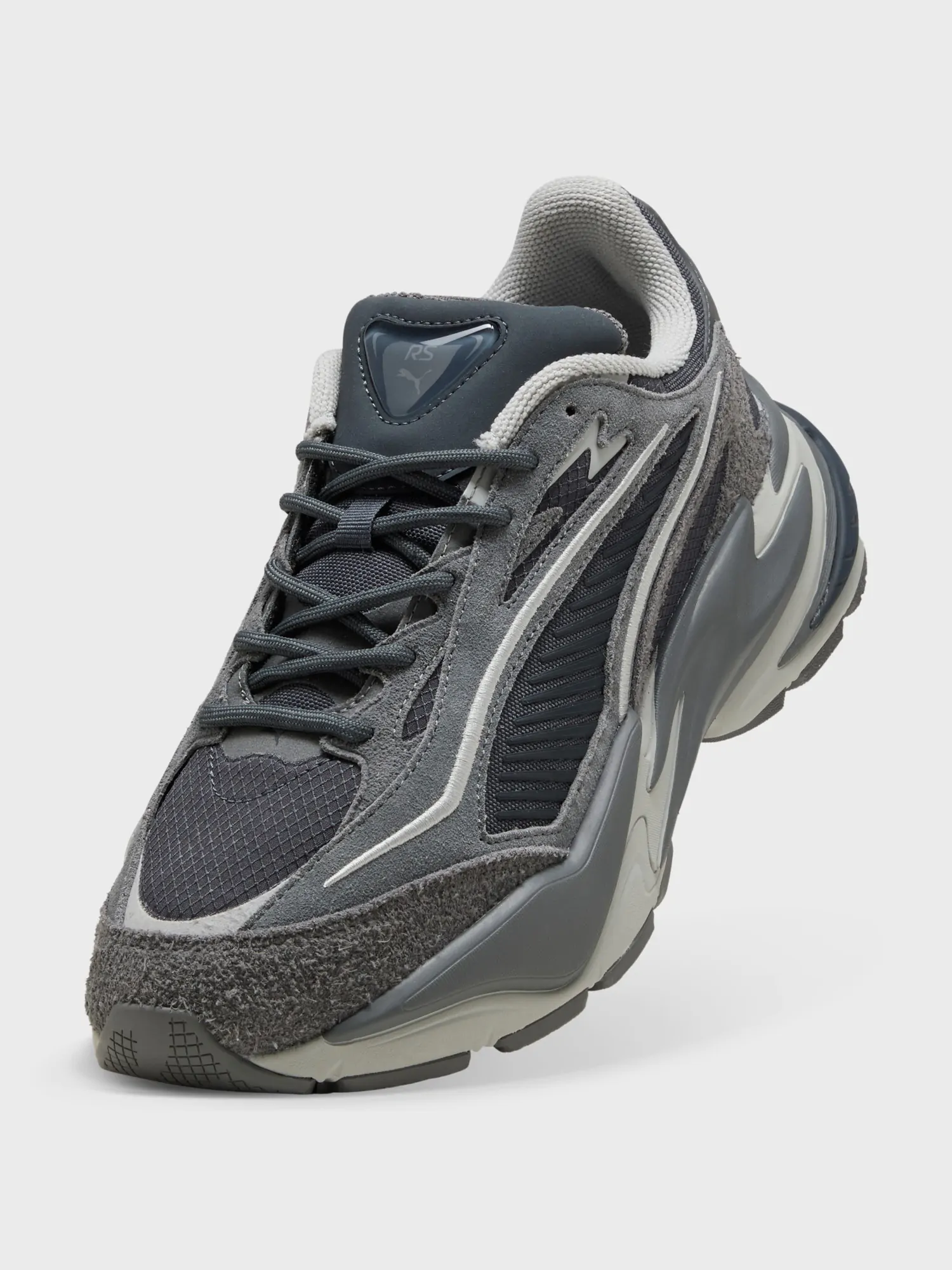 Кроссовки мужские Puma RS Surge Hairy Suede графитовые 40432705