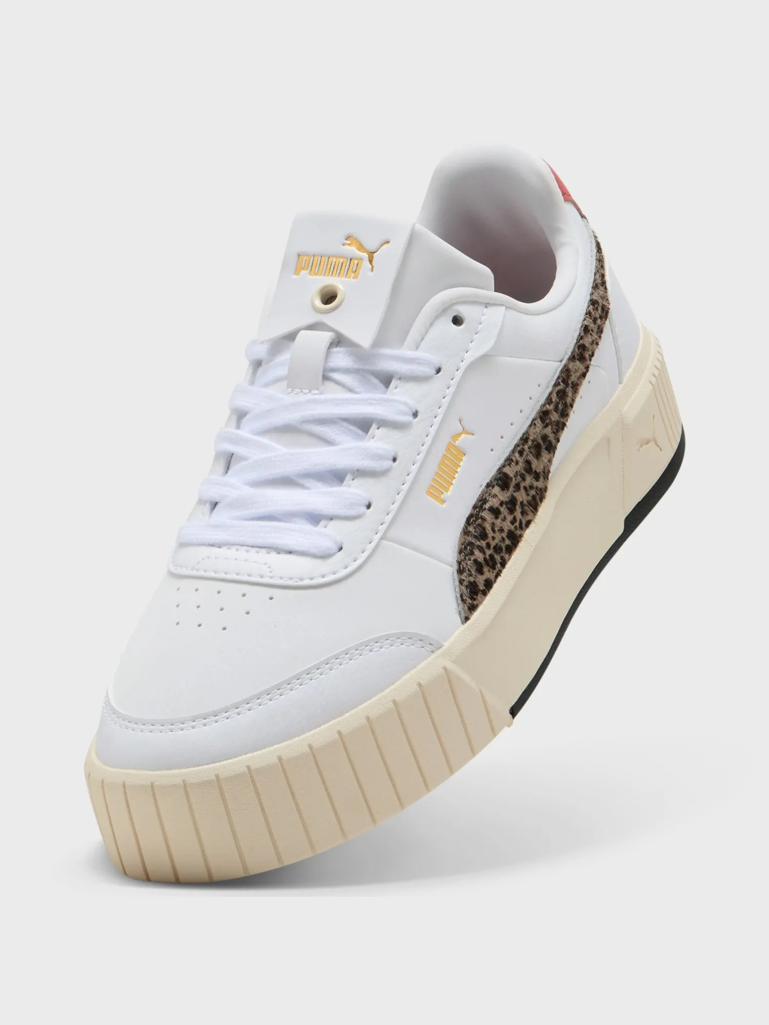 Кроссовки женские Puma Carina Mia Animal Flair белые 40351501