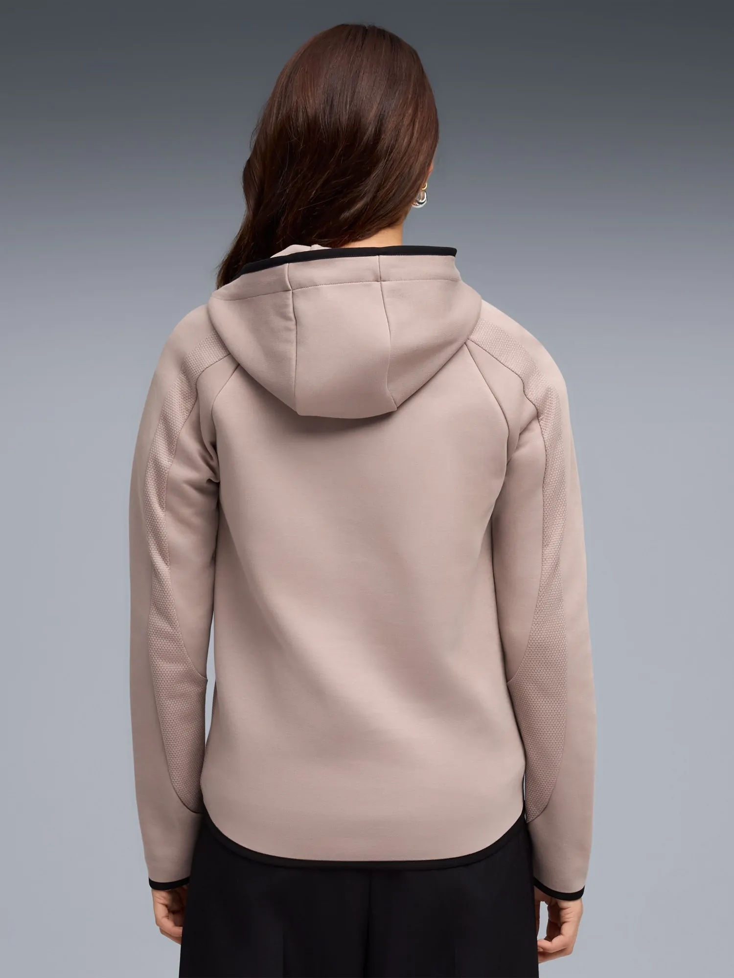Толстовка женская Puma EVOSTRIPE Full-Zip Hoodie DK мокко 69189888