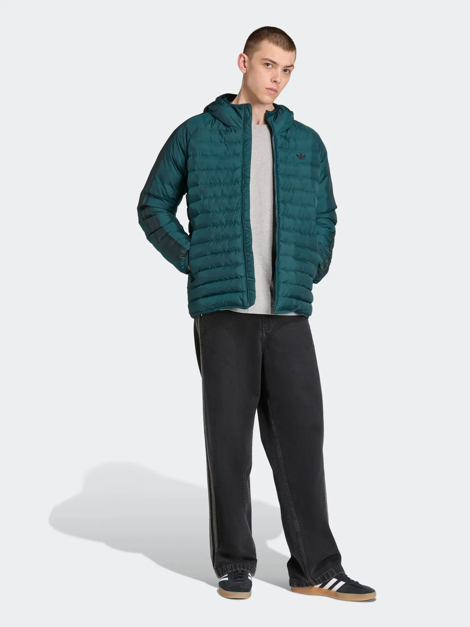 Куртка мужская Adidas PAD HOODED JKT зеленая JX4116 купить в Киеве
