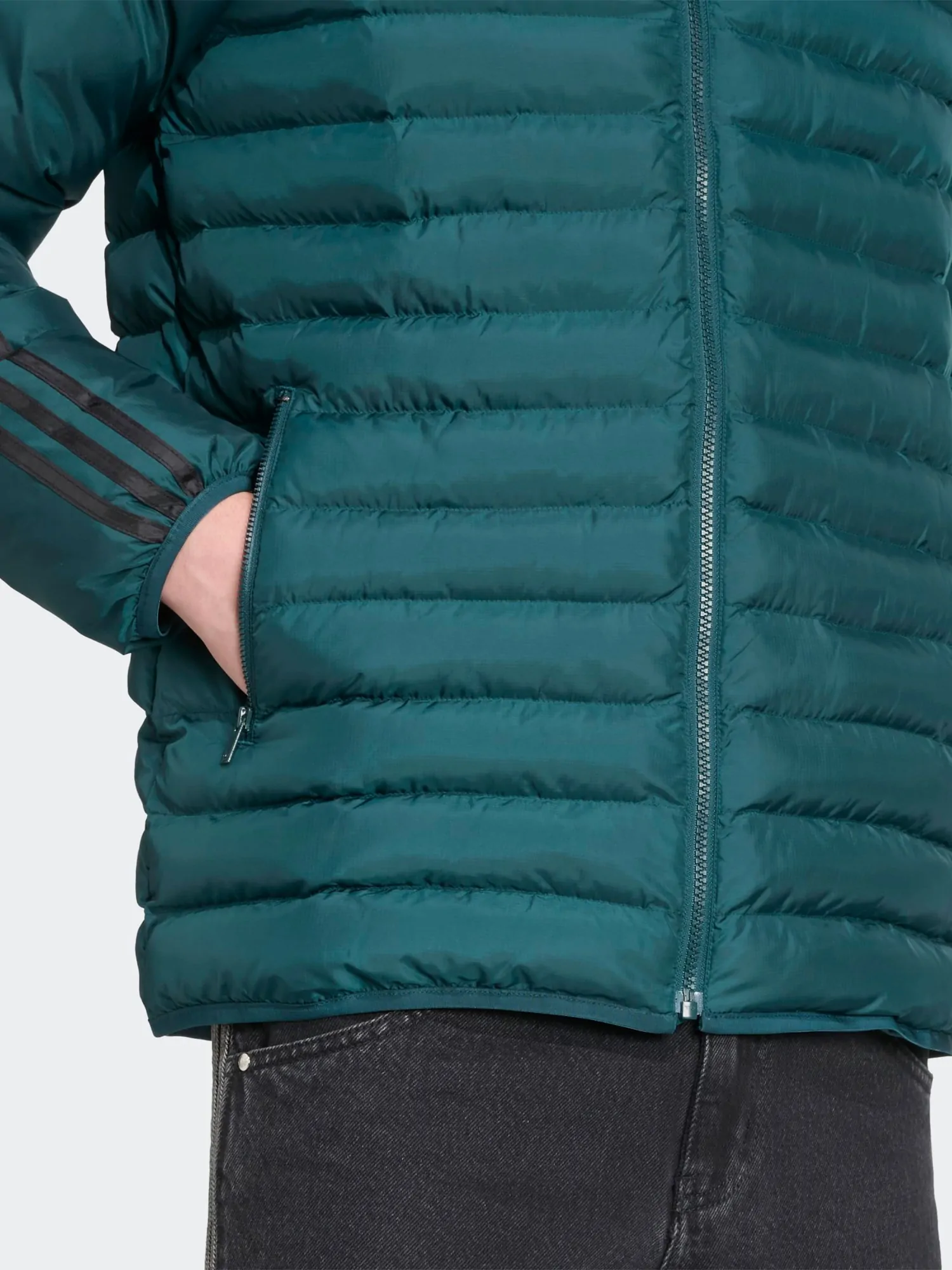 Куртка мужская Adidas PAD HOODED JKT зеленая JX4116 купить в Киеве