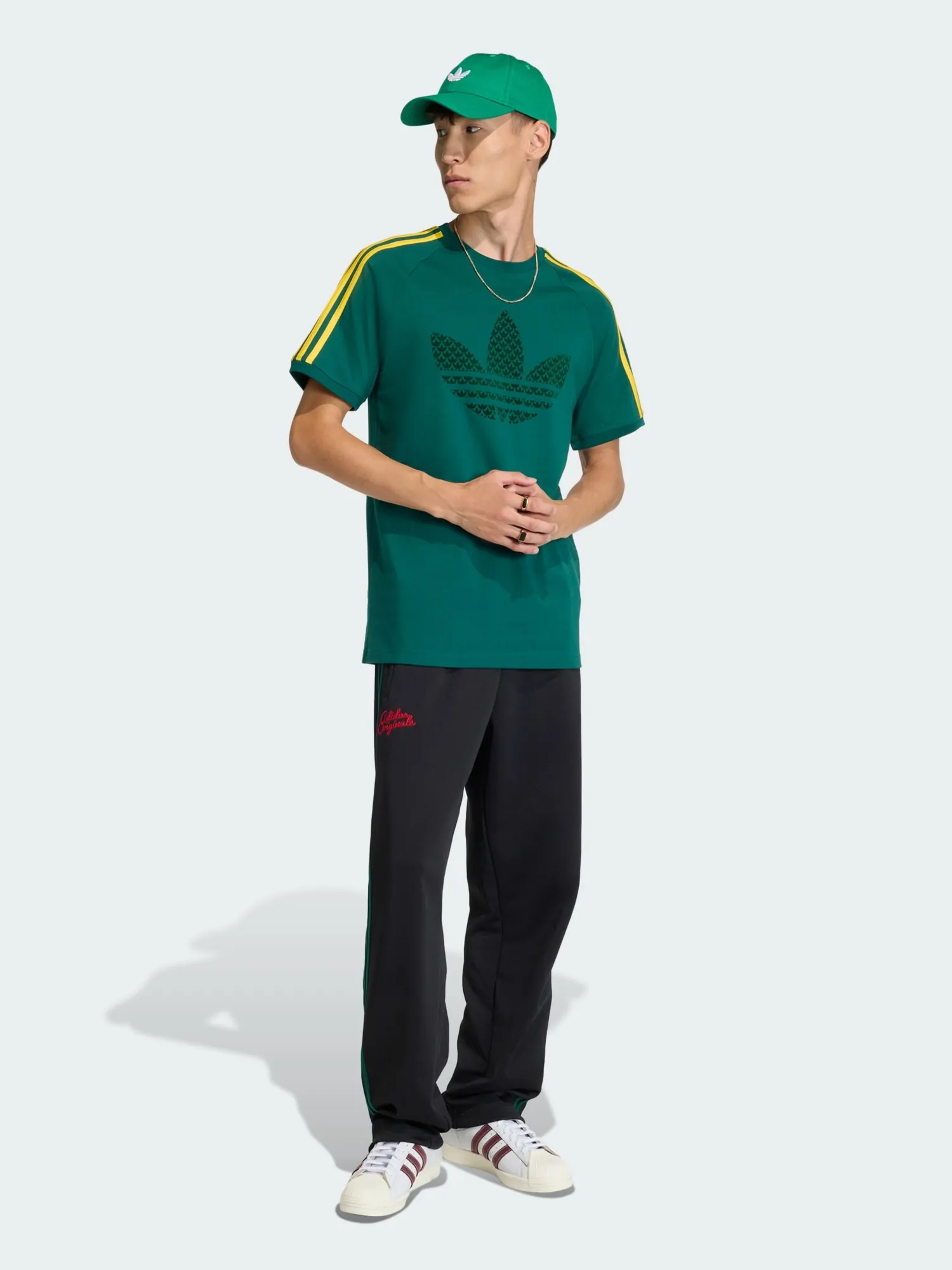 Футболка мужская Adidas MONOGRAM 3S T зеленая KD1359 купить в