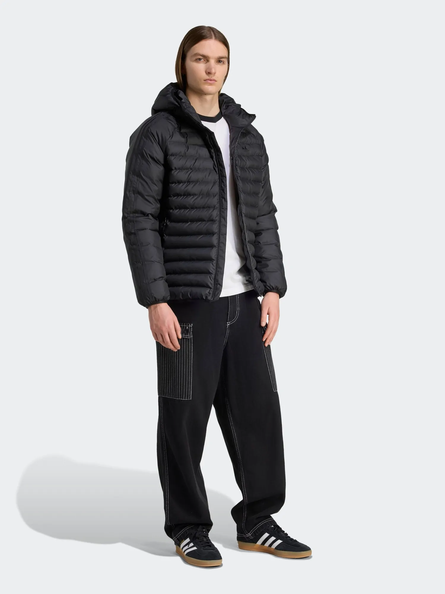 Куртка мужская Adidas PAD HOODED JKT черная JX4117 купить в Киеве