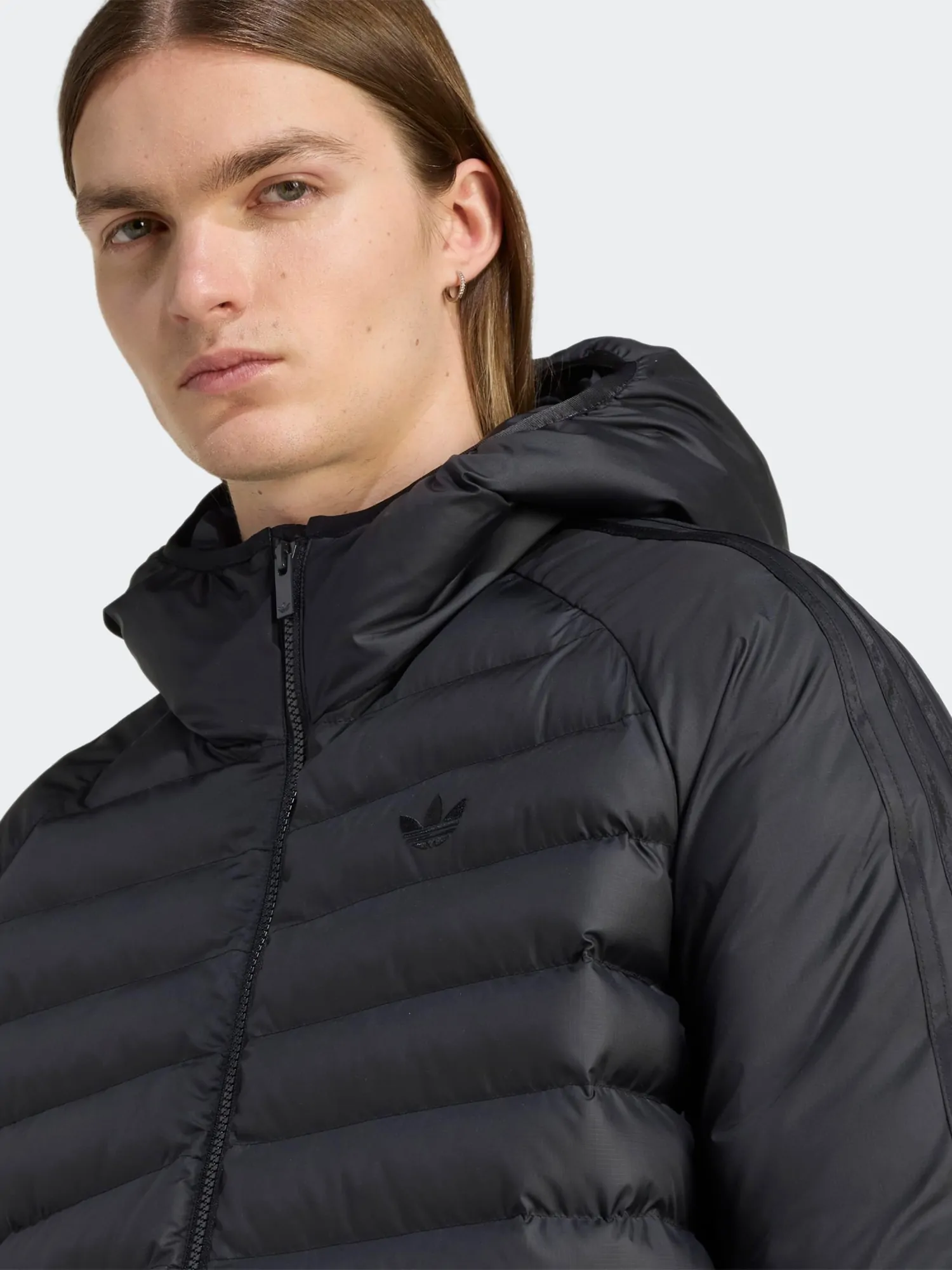Куртка мужская Adidas PAD HOODED JKT черная JX4117 купить в Киеве