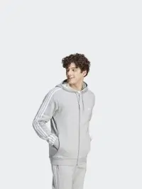 Толстовка мужская Adidas M 3S FL FZ HD серая IJ6479 купить в Киеве