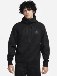 Толстовка мужская Nike M NSW AIR MAX PK FZ HOODIE черная FV5443