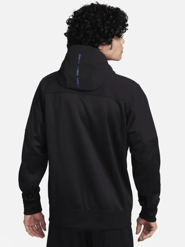 Толстовка мужская Nike M NSW AIR MAX PK FZ HOODIE черная FV5443 Толстовка мужская Nike M NSW AIR MAX PK FZ HOODIE черная FV5443