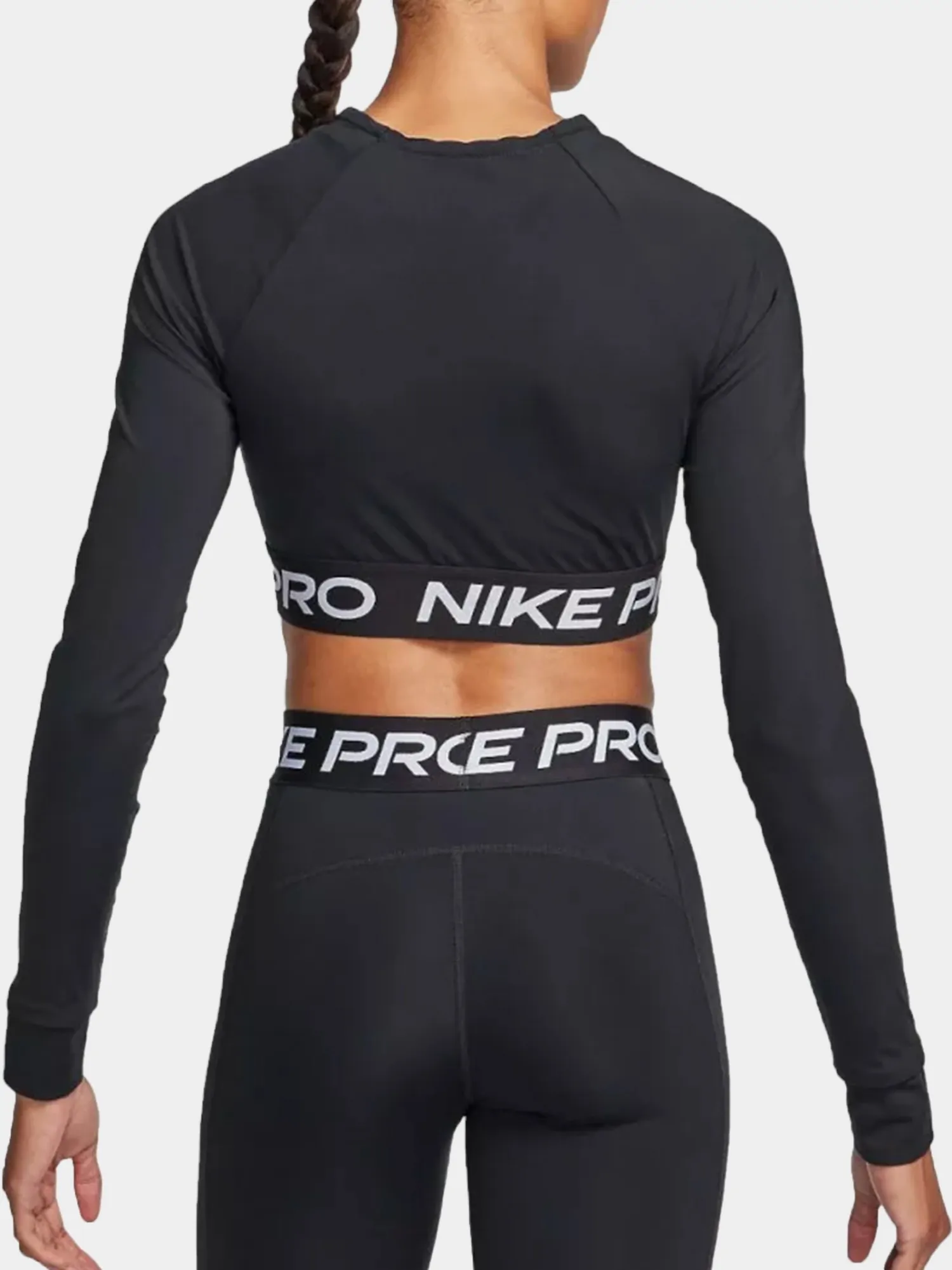 Футболка жіноча Nike NIKE PRO DF 365 CROP LS чорна FV5484-010
