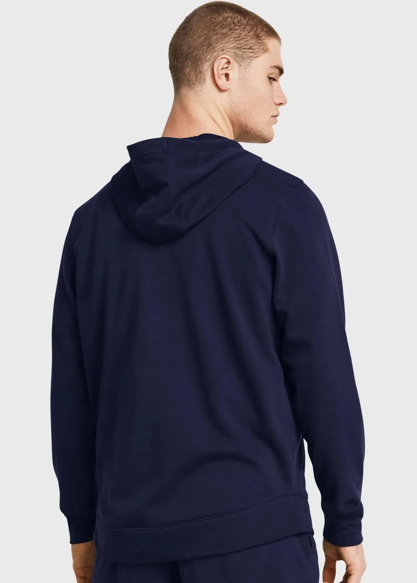 Толстовка мужская Under Armour UA Rival Terry LC FZ синяя 1370409